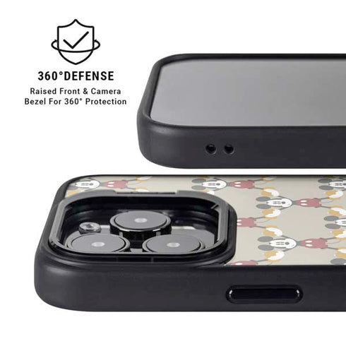 Disney Mickey Mouse Pattern Formation iPhone 16 Pro Kickstand Case